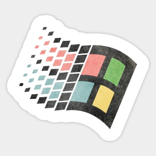 Windows 95 grunge effect Sticker